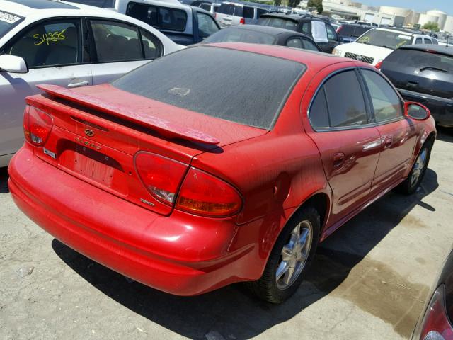 1G3NF52E5YC345738 - 2000 OLDSMOBILE ALERO GLS 红色 照片 4