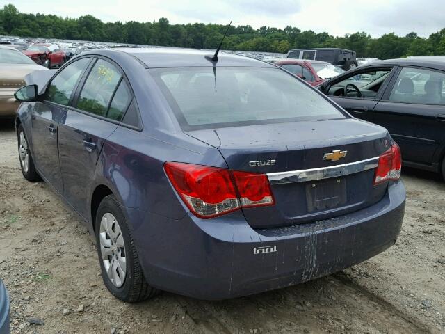 1G1PA5SG0E7398191 - 2014 CHEVROLET CRUZE LS BLUE photo 3