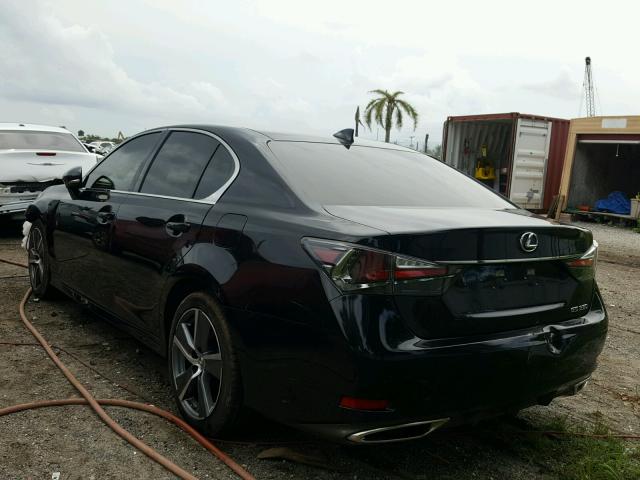 JTHBZ1BL8GA004800 - 2016 LEXUS GS 350 BLACK photo 3