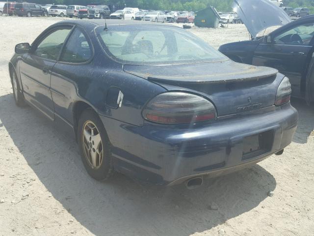 1G2WR12142F165632 - 2002 PONTIAC GRAND PRIX BLUE photo 3
