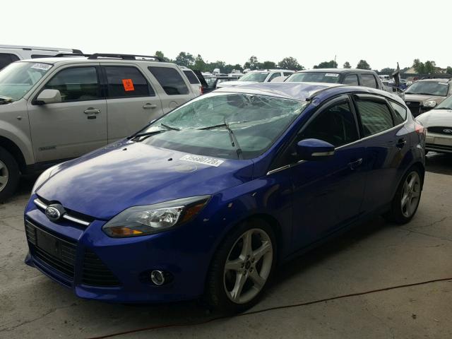 1FADP3N22EL361444 - 2014 FORD FOCUS TITA BLUE photo 2