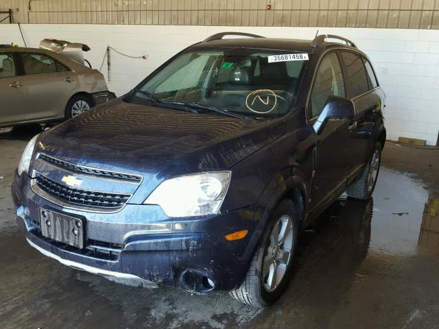 3GNAL4EK2ES652929 - 2014 CHEVROLET CAPTIVA LT BLUE photo 2