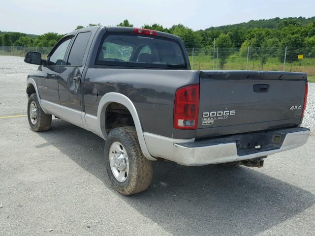 3D7KU28D13G844781 - 2003 DODGE RAM 2500 S CHARCOAL photo 3
