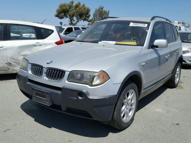 WBXPA73424WB29398 - 2004 BMW X3 2.5I SILVER photo 2