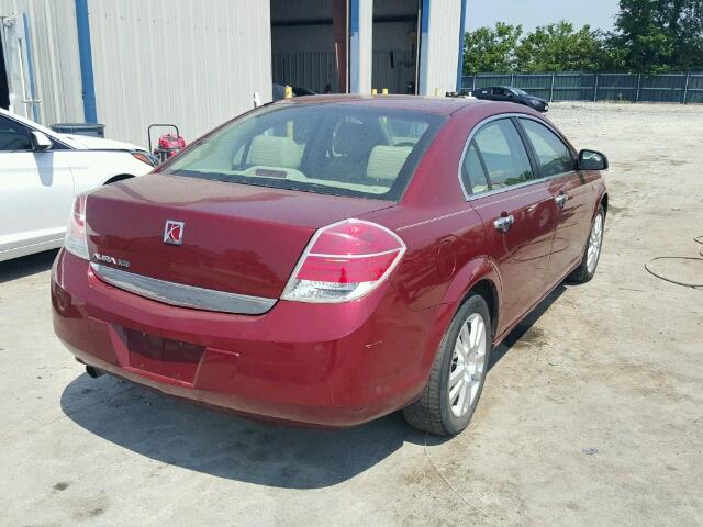 1G8ZV57B39F127231 - 2009 SATURN AURA XR MAROON photo 4