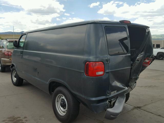 2B7HB11Y02K104142 - 2002 DODGE RAM VAN B1 GREEN photo 3