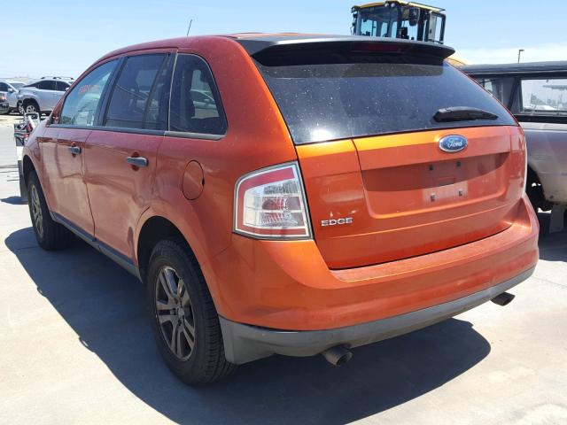 2FMDK36C07BA54238 - 2007 FORD EDGE SE ORANGE photo 3