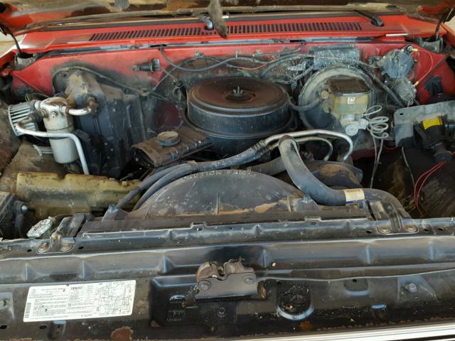 1GTEK14H1GF734871 - 1986 GMC K1500 RED photo 7