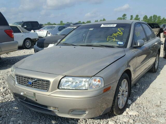 YV1TS59H341372861 - 2004 VOLVO S80 2.5T BEIGE photo 2