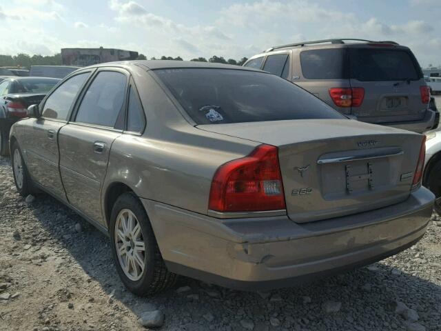 YV1TS59H341372861 - 2004 VOLVO S80 2.5T BEIGE photo 3