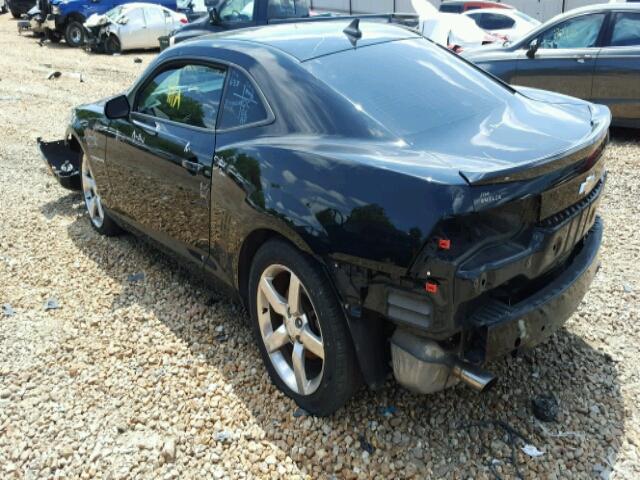 2G1FB1E32D9133716 - 2013 CHEVROLET CAMARO LT BLACK photo 3