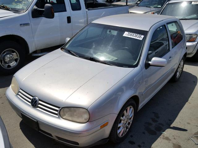 WVWBC21J1YW671916 - 2000 VOLKSWAGEN GOLF GL SILVER photo 2