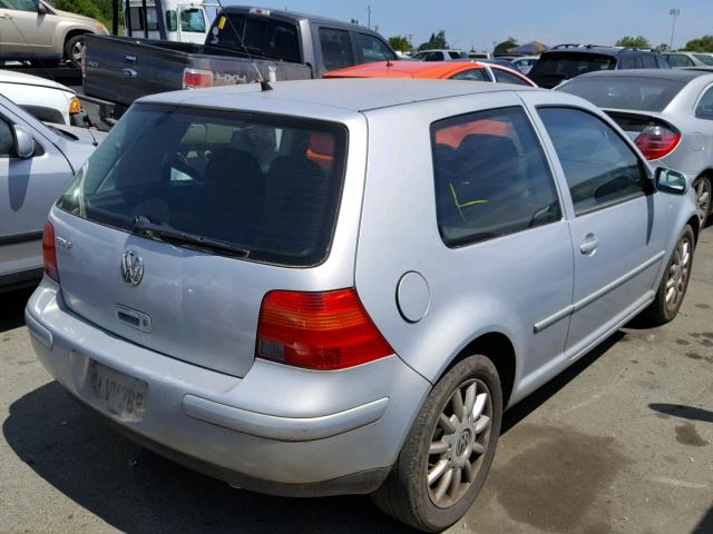 WVWBC21J1YW671916 - 2000 VOLKSWAGEN GOLF GL SILVER photo 4