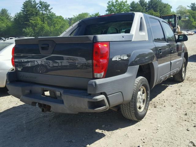 3GNEK12T04G304175 - 2004 CHEVROLET AVALANCHE BLACK photo 4