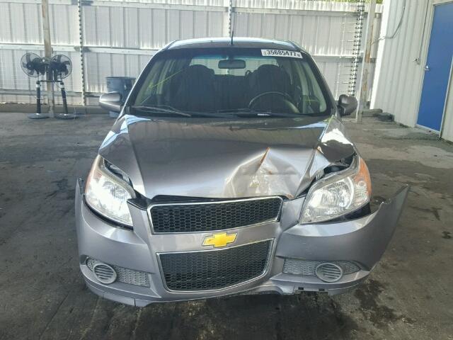 KL1TD6DE1BB251117 - 2011 CHEVROLET AVEO LS GRAY photo 9