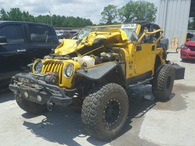 1J4FA39S94P767253 - 2004 JEEP WRANGLER X YELLOW photo 2