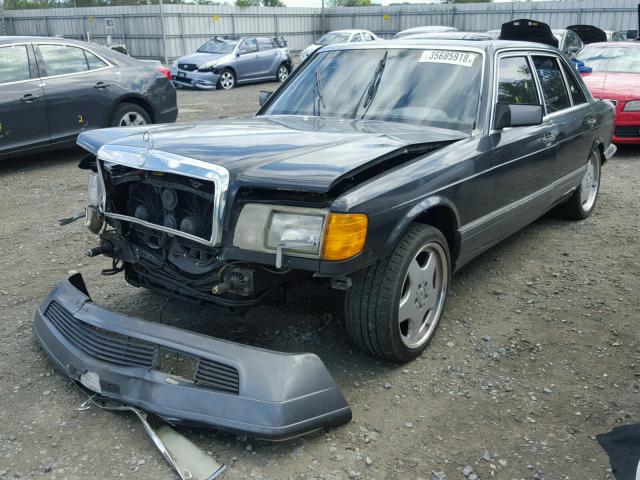 WDBCA39E0MA597188 - 1991 MERCEDES-BENZ 560 SEL BLACK photo 2