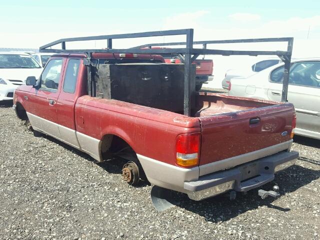 1FTCR14X6VPB09657 - 1997 FORD RANGER SUP RED photo 3