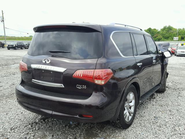 JN8AZ2NF6B9500332 - 2011 INFINITI QX56 BLACK photo 4