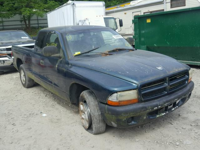 1B7GL23XXVS281195 - 1997 DODGE DAKOTA GREEN photo 1