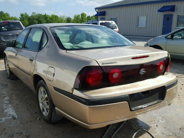 2G1WF52E549244679 - 2004 CHEVROLET IMPALA TAN photo 3