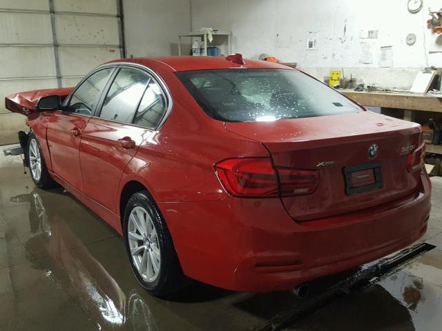 WBA8E5G53GNT94980 - 2016 BMW 320 XI RED photo 3