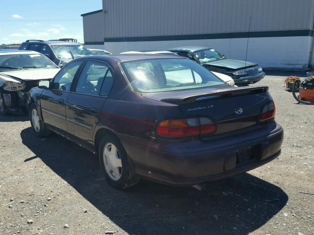 1G1NE52JXY6285804 - 2000 CHEVROLET MALIBU LS MAROON photo 3