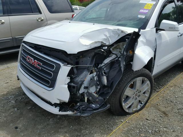 1GKKRSKD2HJ267838 - 2017 GMC ACADIA LIM WHITE photo 9