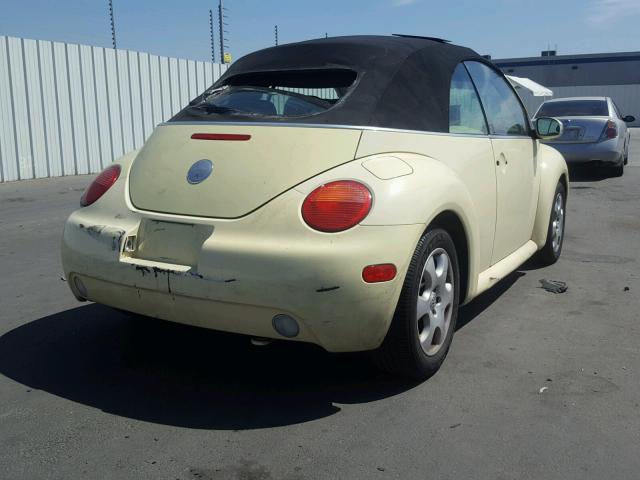 3VWCK21Y03M305360 - 2003 VOLKSWAGEN NEW BEETLE 奶油色 照片 4