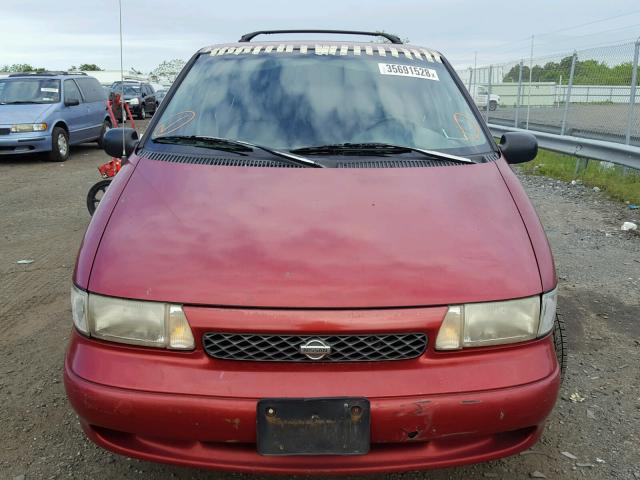 4N2ZN111XWD806075 - 1998 NISSAN QUEST XE RED photo 7