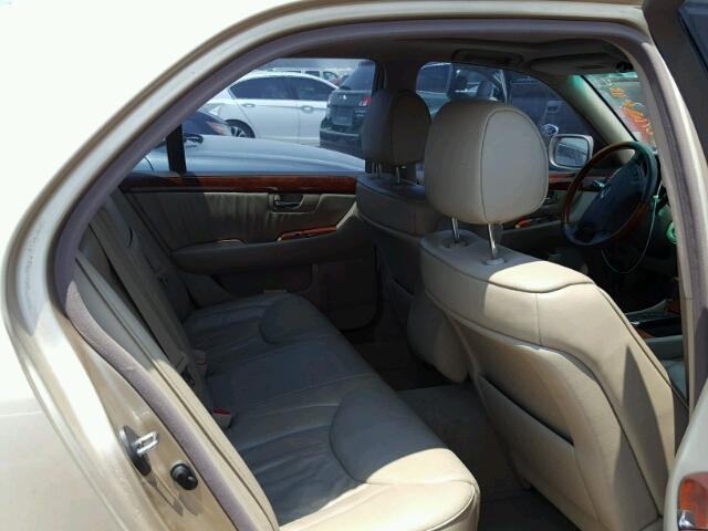 JTHBN30F810016866 - 2001 LEXUS LS 430 GOLD photo 6