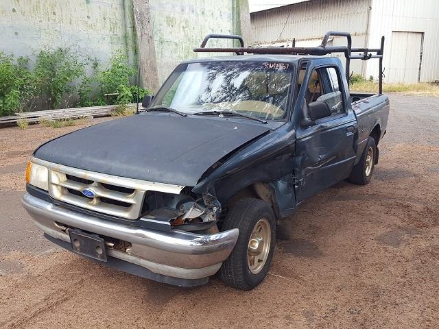 1FTCR14U8TPA48265 - 1996 FORD RANGER GREEN photo 2