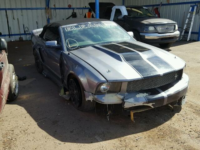 1ZVHT85H875323052 - 2007 FORD MUSTANG GT GRAY photo 1