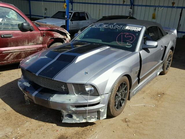 1ZVHT85H875323052 - 2007 FORD MUSTANG GT GRAY photo 2