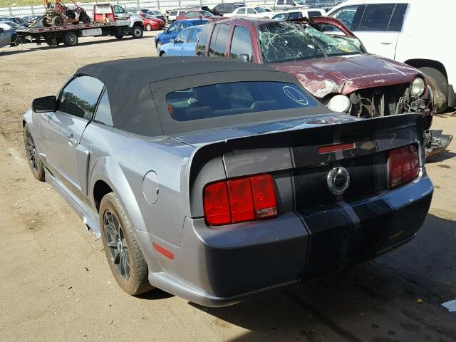 1ZVHT85H875323052 - 2007 FORD MUSTANG GT GRAY photo 3