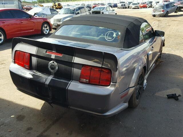 1ZVHT85H875323052 - 2007 FORD MUSTANG GT GRAY photo 4