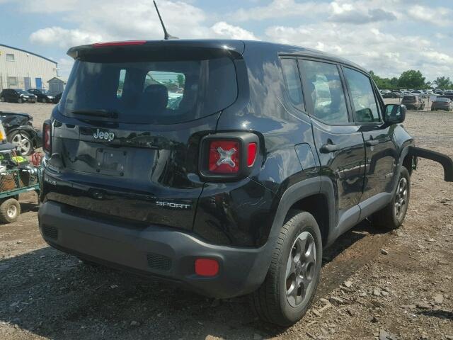 ZACCJBAH0FPB60166 - 2015 JEEP RENEGADE BLACK photo 4