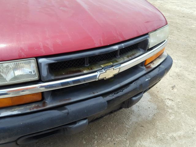 1GCCS145618252051 - 2001 CHEVROLET S TRUCK S1 RED photo 10