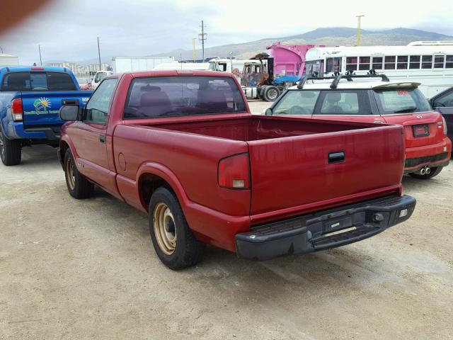 1GCCS145618252051 - 2001 CHEVROLET S TRUCK S1 RED photo 3