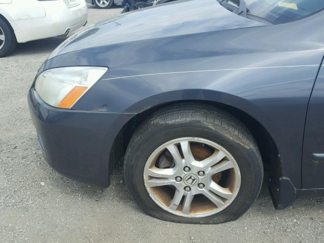 1HGCM56357A026924 - 2007 HONDA ACCORD SE GRAY photo 9