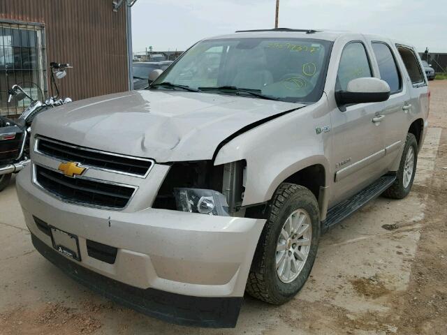 1GNFK13559R149831 - 2009 CHEVROLET TAHOE HYBR TAN photo 2