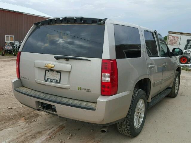 1GNFK13559R149831 - 2009 CHEVROLET TAHOE HYBR TAN photo 4