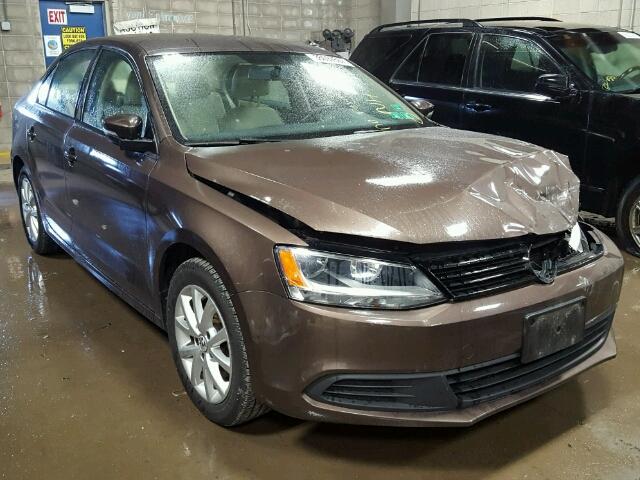 3VWDX7AJ1BM396174 - 2011 VOLKSWAGEN JETTA SE BROWN photo 1