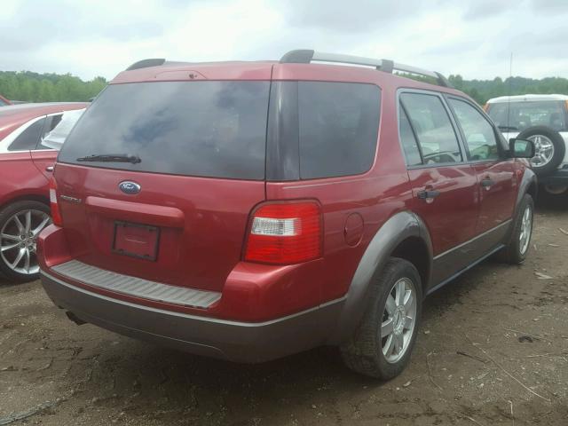 1FMZK01176GA14143 - 2006 FORD FREESTYLE RED photo 4