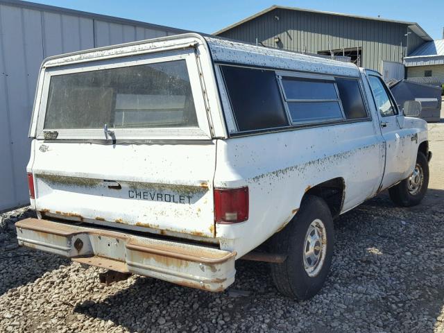 1GCGC24MXFJ150053 - 1985 CHEVROLET C20 WHITE photo 4