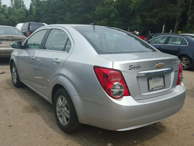 1G1JC5SB2E4179030 - 2014 CHEVROLET SONIC LT SILVER photo 3