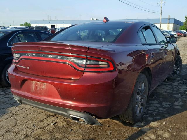 2C3CDXJG5JH189722 - 2018 DODGE CHARGER GT RED photo 4