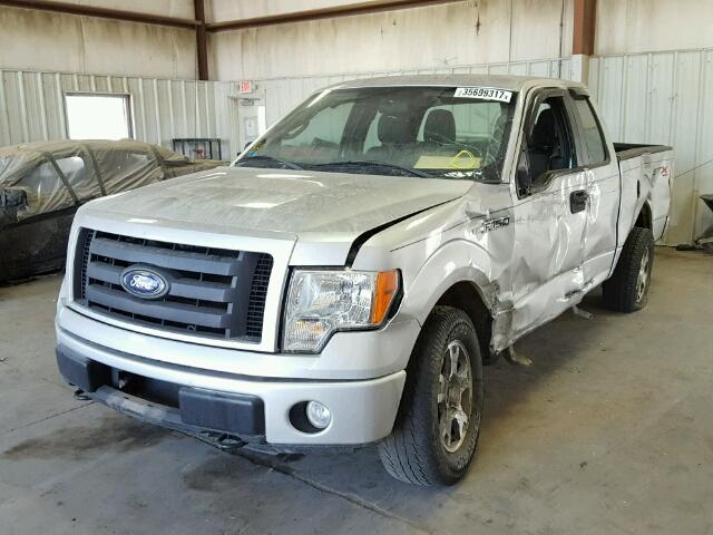 1FTEX1E89AFC65830 - 2010 FORD F150 SUPER SILVER photo 2