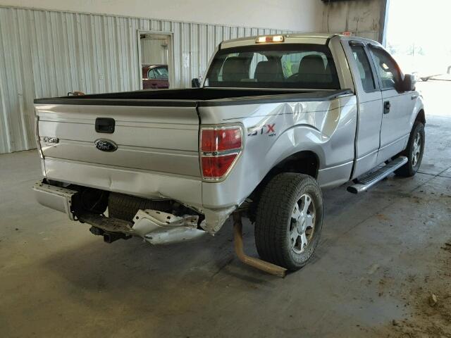 1FTEX1E89AFC65830 - 2010 FORD F150 SUPER SILVER photo 4