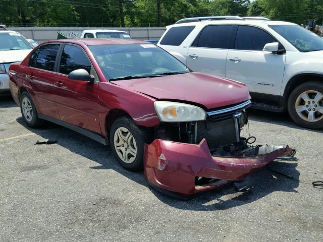 1G1ZS58F87F167911 - 2007 CHEVROLET MALIBU LS RED photo 1